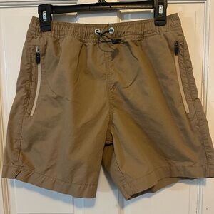 MODERN AMUSEMENT MENS TAN ZIP POCKETS SHORTS SIZE SMALL STREETWEAR HIKING
